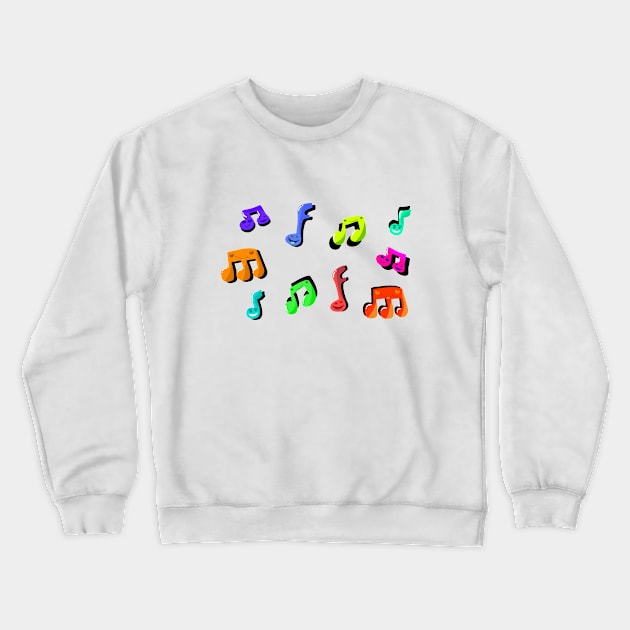 musical notes Crewneck Sweatshirt by Mixlocks